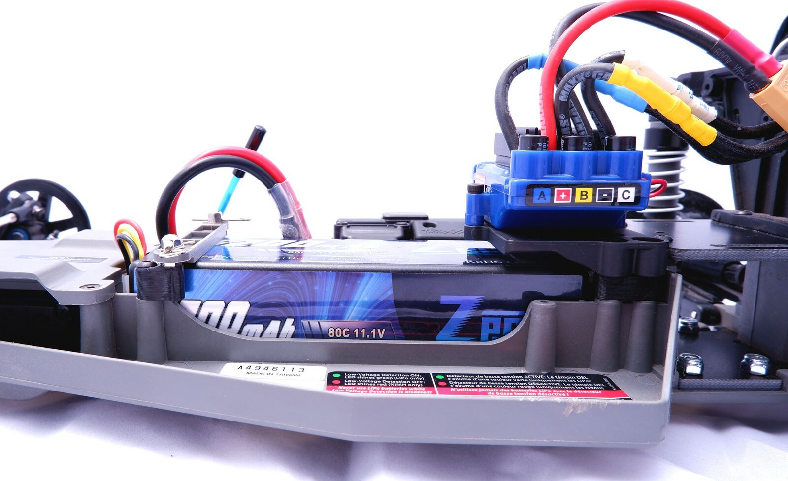 BANDIT 3S 4S Battery Adapter Tall Tray Mod - TRAXXAS - Up to 39mm tall Battery