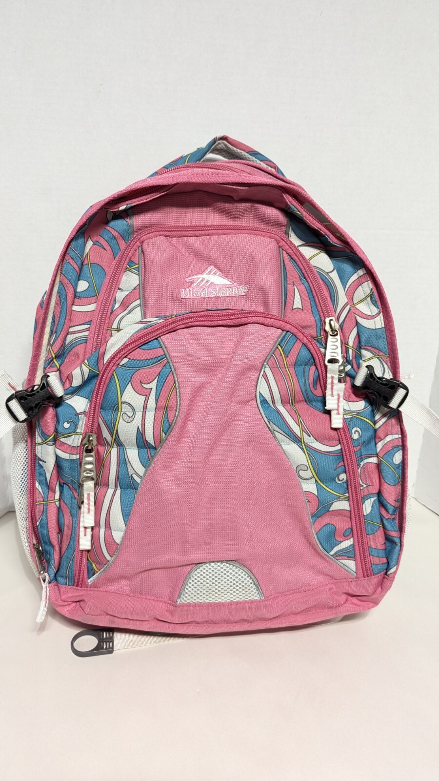 High Sierra Backpack Padded Pink Multi-colors