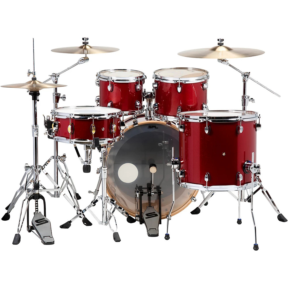 Sound Percussion Labs Velocity 5Piece Shell Pack Ruby Sequin Refurbished
