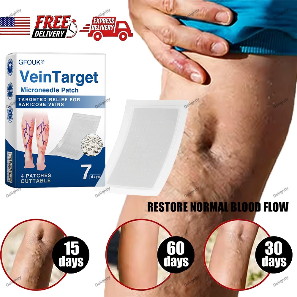 NEW Vein Target Microneedle Patch Advanced Legs Varicose Veins Treatment US HOT