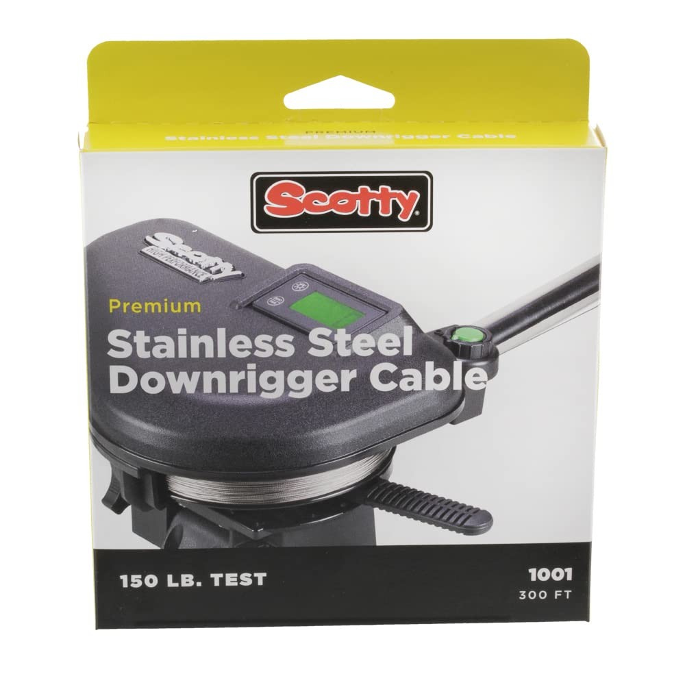 #1001 Premium Stainless Steel Downrigger Cable 300-Foot Spool