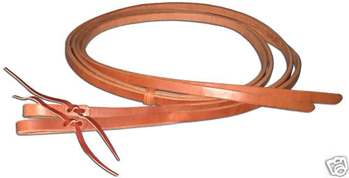Western leather 5/8 x 8 split reins w/ water loop ends custom quality USA H588
