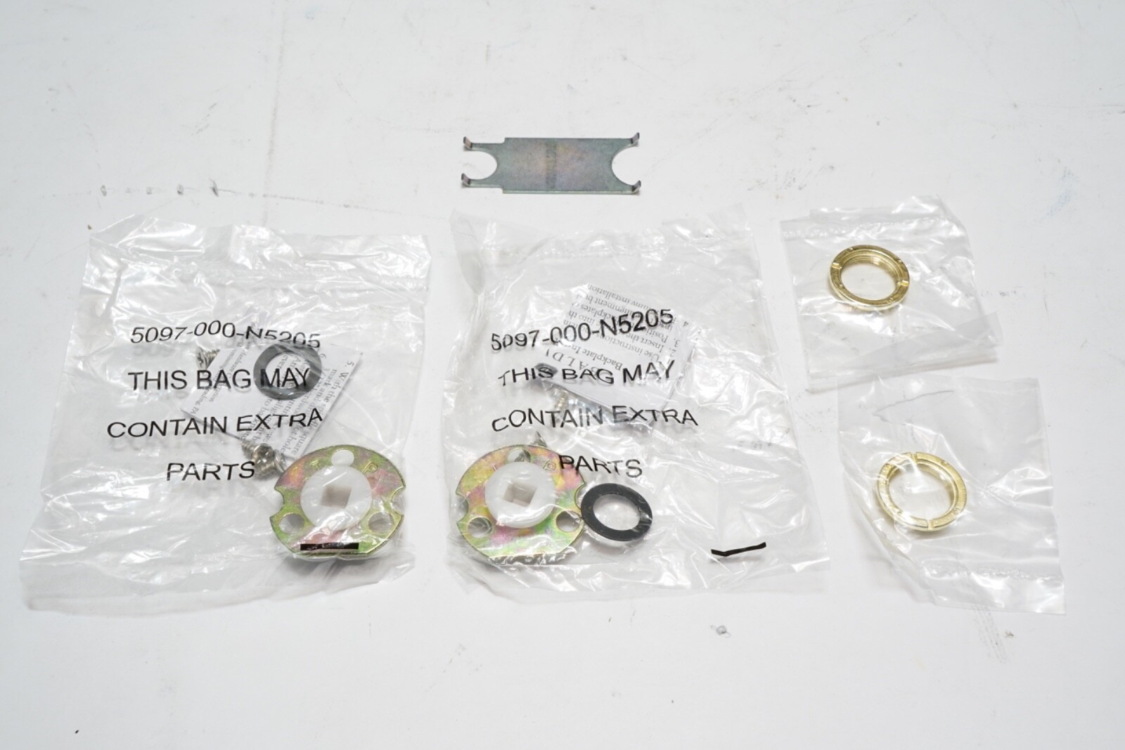 New Lot of 2 Baldwin 5097.N Backplate, Unfinished Brass 5097-000-N5205 ShipsFREE