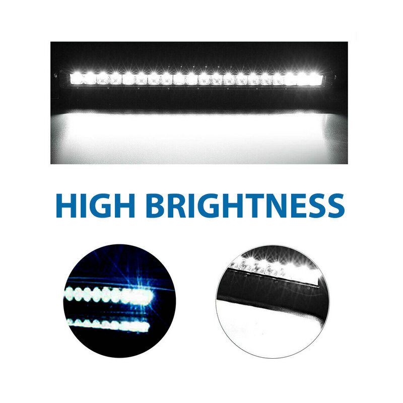 11 inch LED Light Bar Spot Flood Combo for Truck SUV ATV Jeep Offroad Driving US