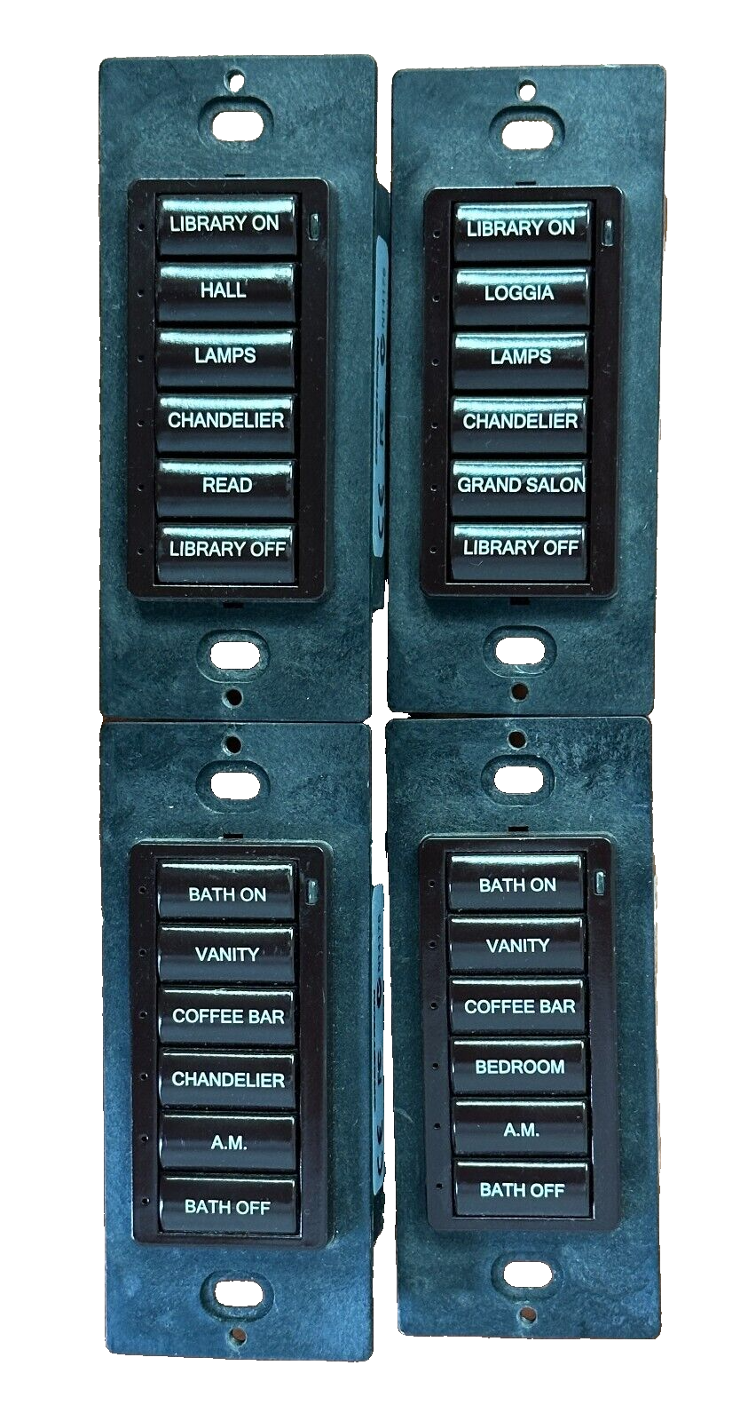 CRESTRON C2N-CBD, Dark Brown-6500417-6 SM Button Keypad-USED-Great Condition