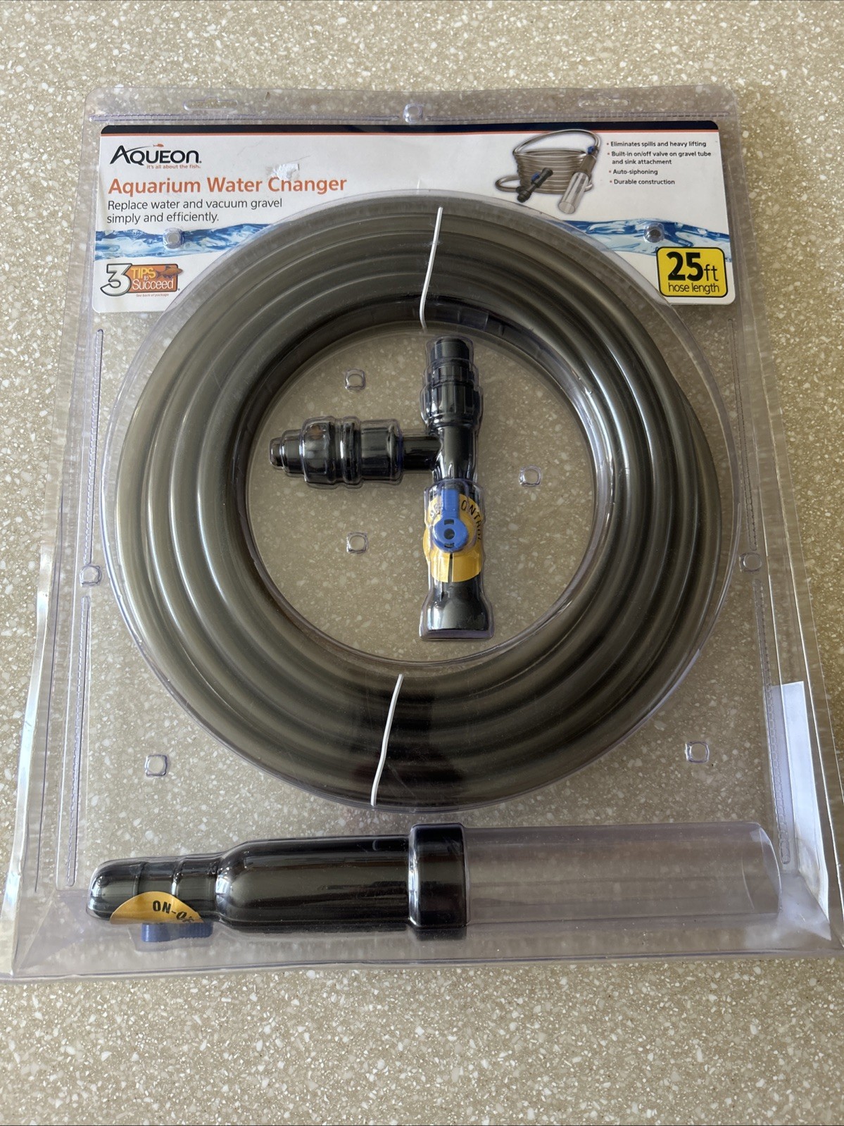 Aqueon 25 ft Aquarium Water Changer Replace Water And Vacuum Gravel