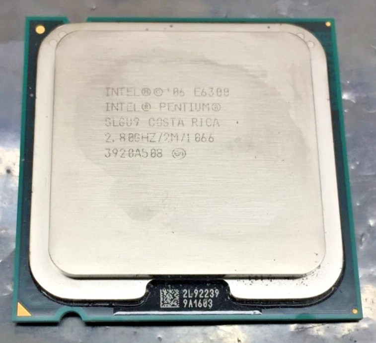 Intel Pentium E6300 2.8GHz Dual-Core Processor SLGU9