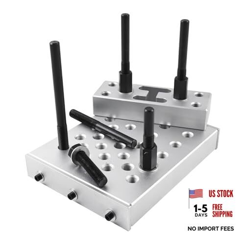 30 Ton Universal Drill Press Support Block & Plate Tool Kit - Bearing and