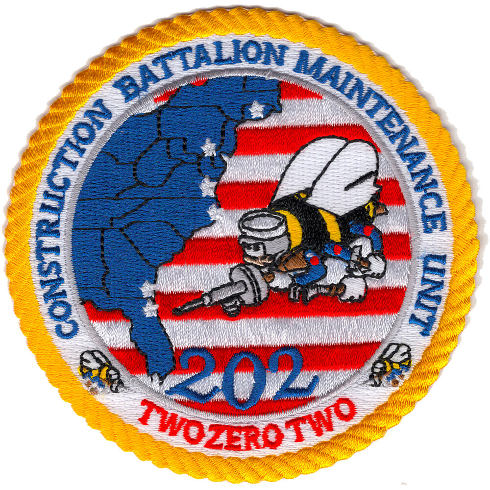 202 CBMU Construction Battalion Maintenance Unit Patch