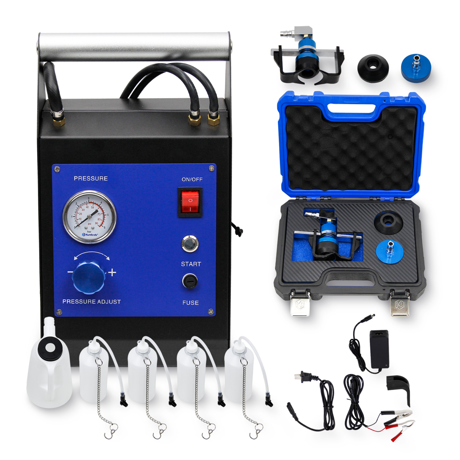Electric Brake Fluid Bleeder Brake Pressure Bleeder Bleeding Kit Oil Exchanger