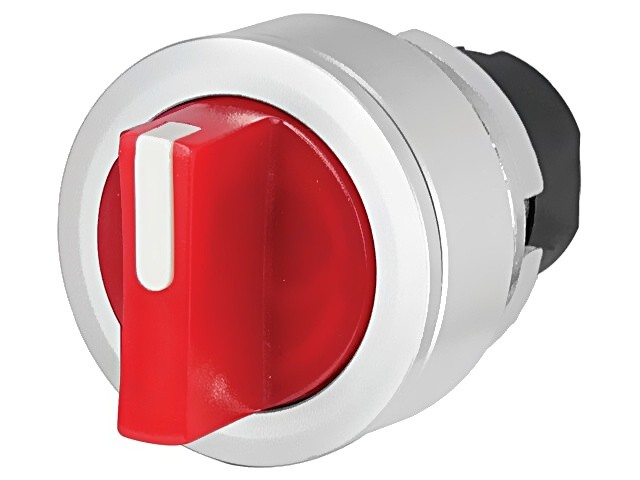 46-2W28.4CE0.001 switch: rotary 30mm rod.pos: 2 red IP65 without symbol 46pos: 2