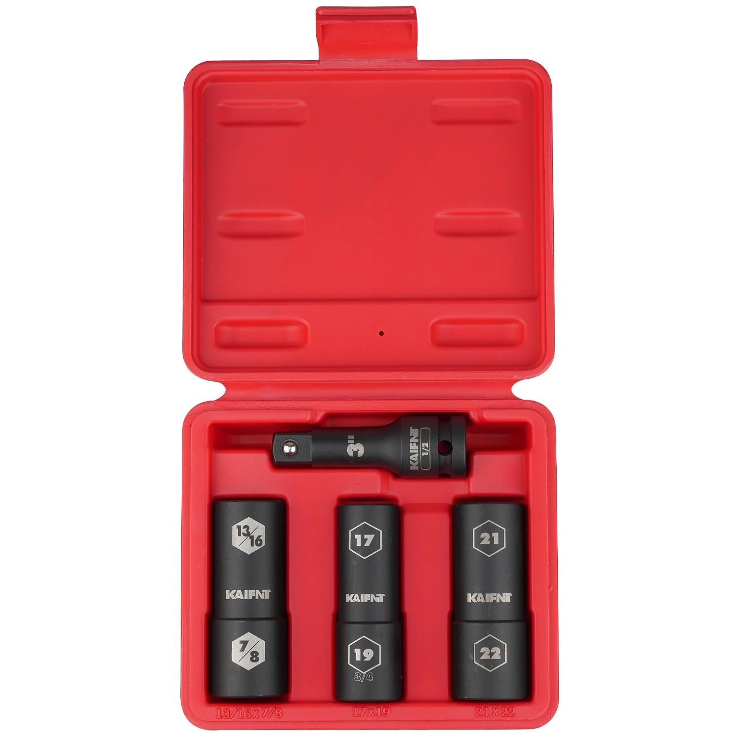 Extra Thin Wall Impact Socket Set 1/2 Inch Drive Lug Nut Sockets Regular Sizes