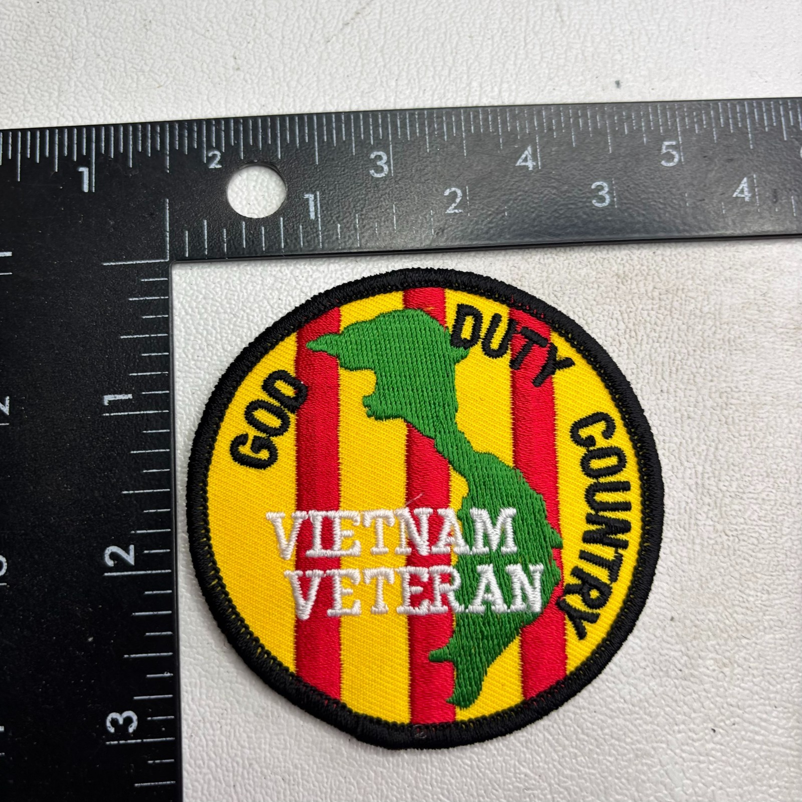 VIETNAME VETERAN God Duty Country Military Hero Patch 62NB