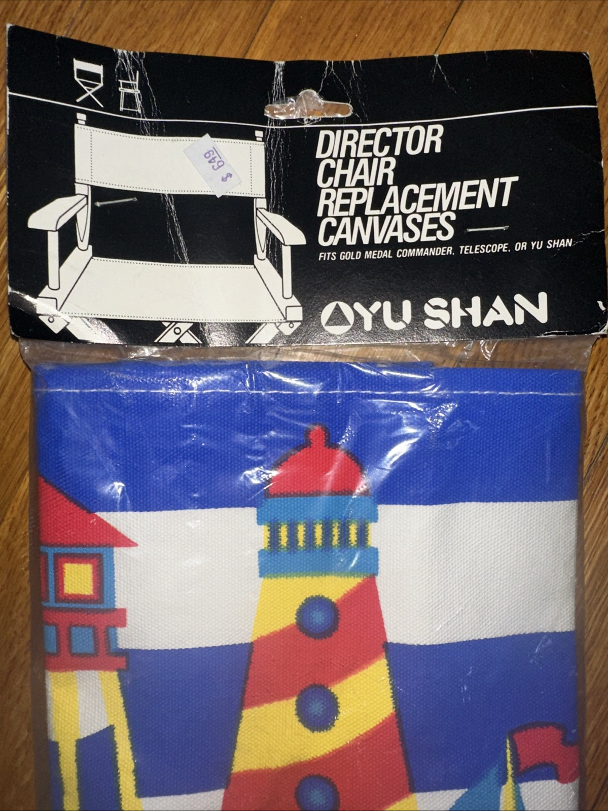 Yu Shan Director Chair Replacement Canvases Set Back Bottom Sailboat Lighthouse