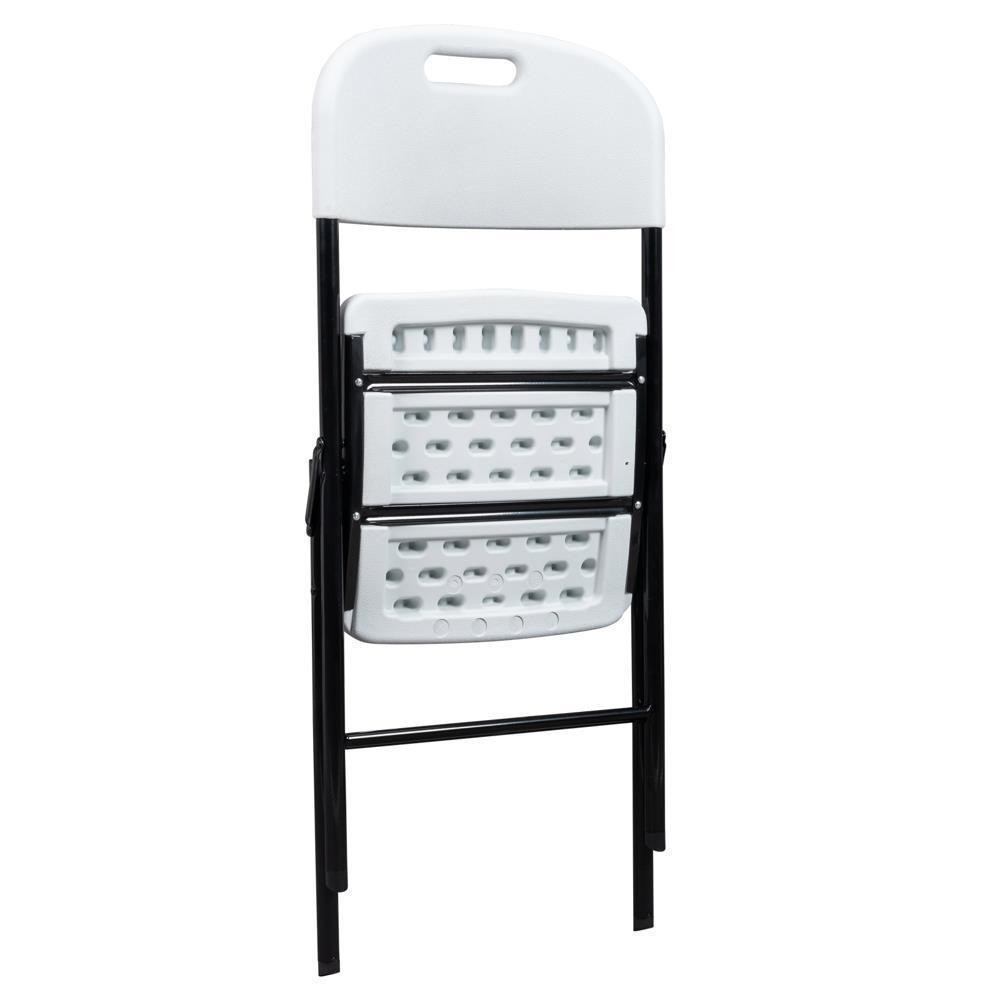 4 Pack Portable Plastic Folding Chair Indoor Outdoor Stackable Commercial Seat
