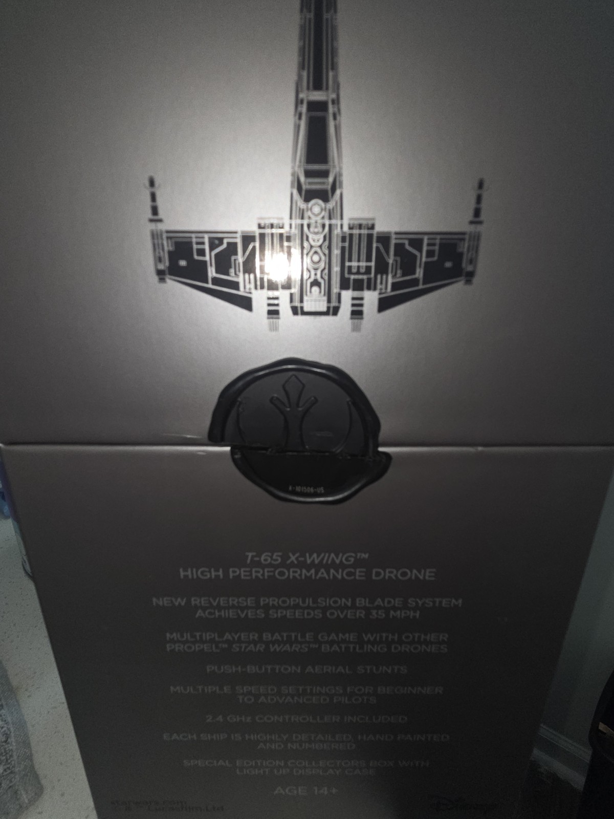 Star Wars Propel X-Wing Battle Drone Collector Edition - Open Box Mint Unflown