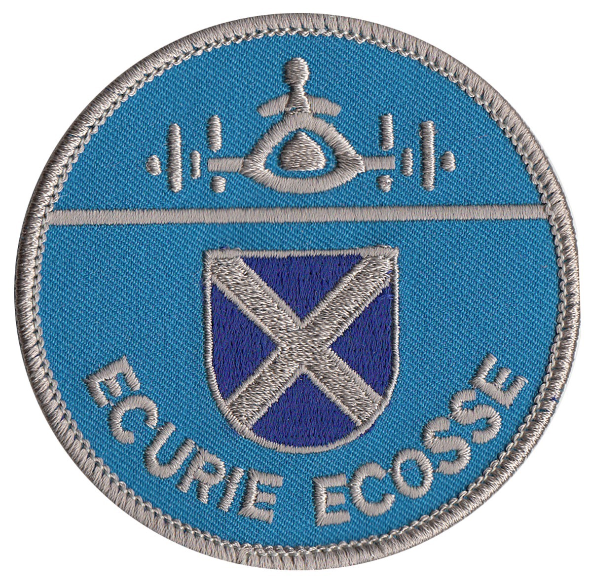 Ecurie Ecosse round embroidered patch