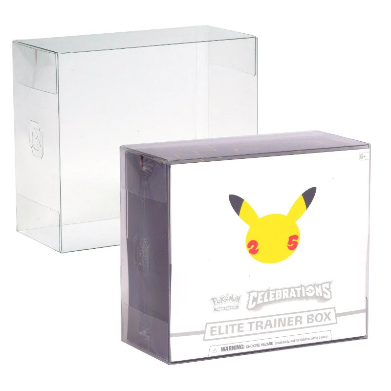 Pokemon ETB Protector 5 Pack 0.50MM PET Case Elite Trainer Box EVORETRO