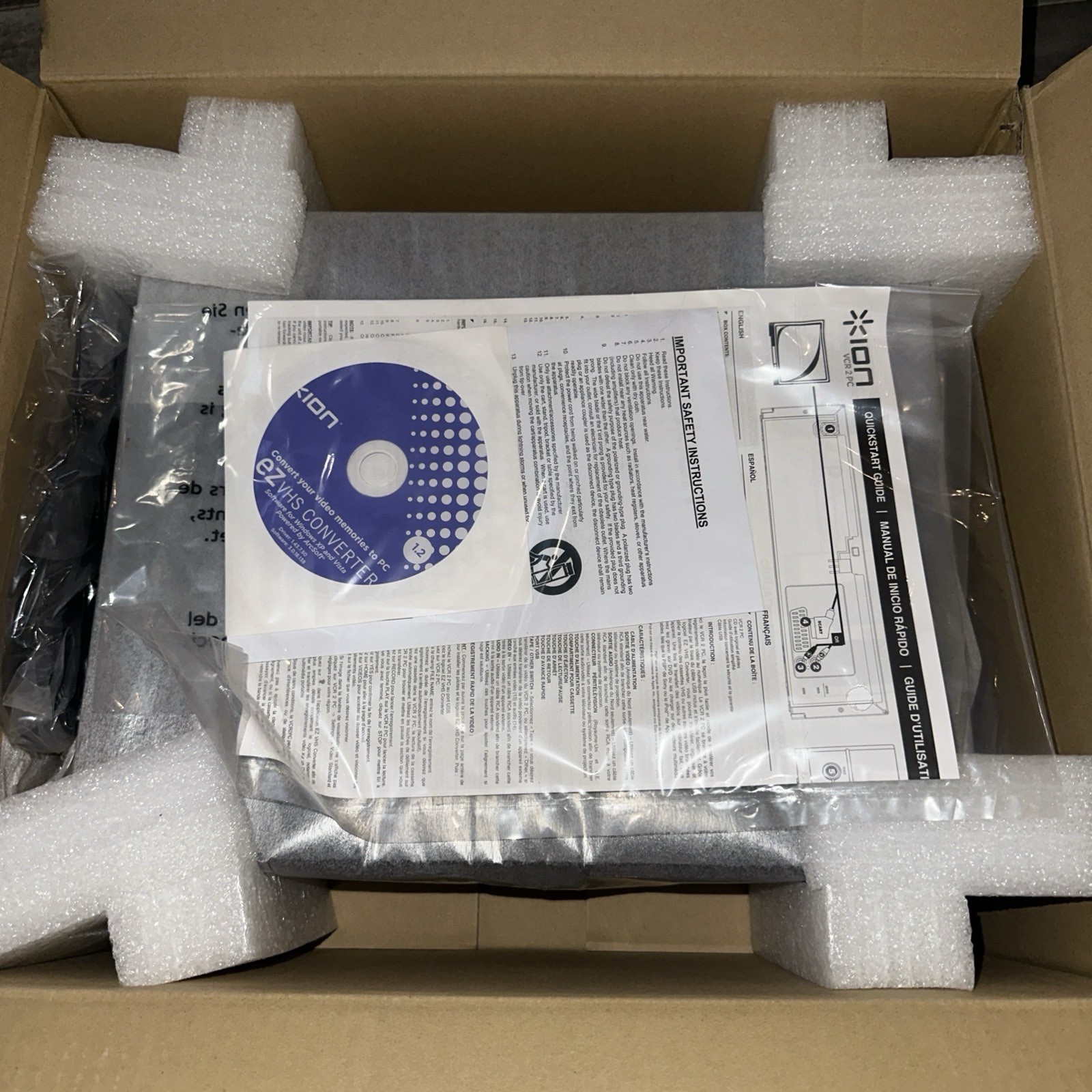 ION VCR 2 PC USB VHS Video to Computer Conversion System & More