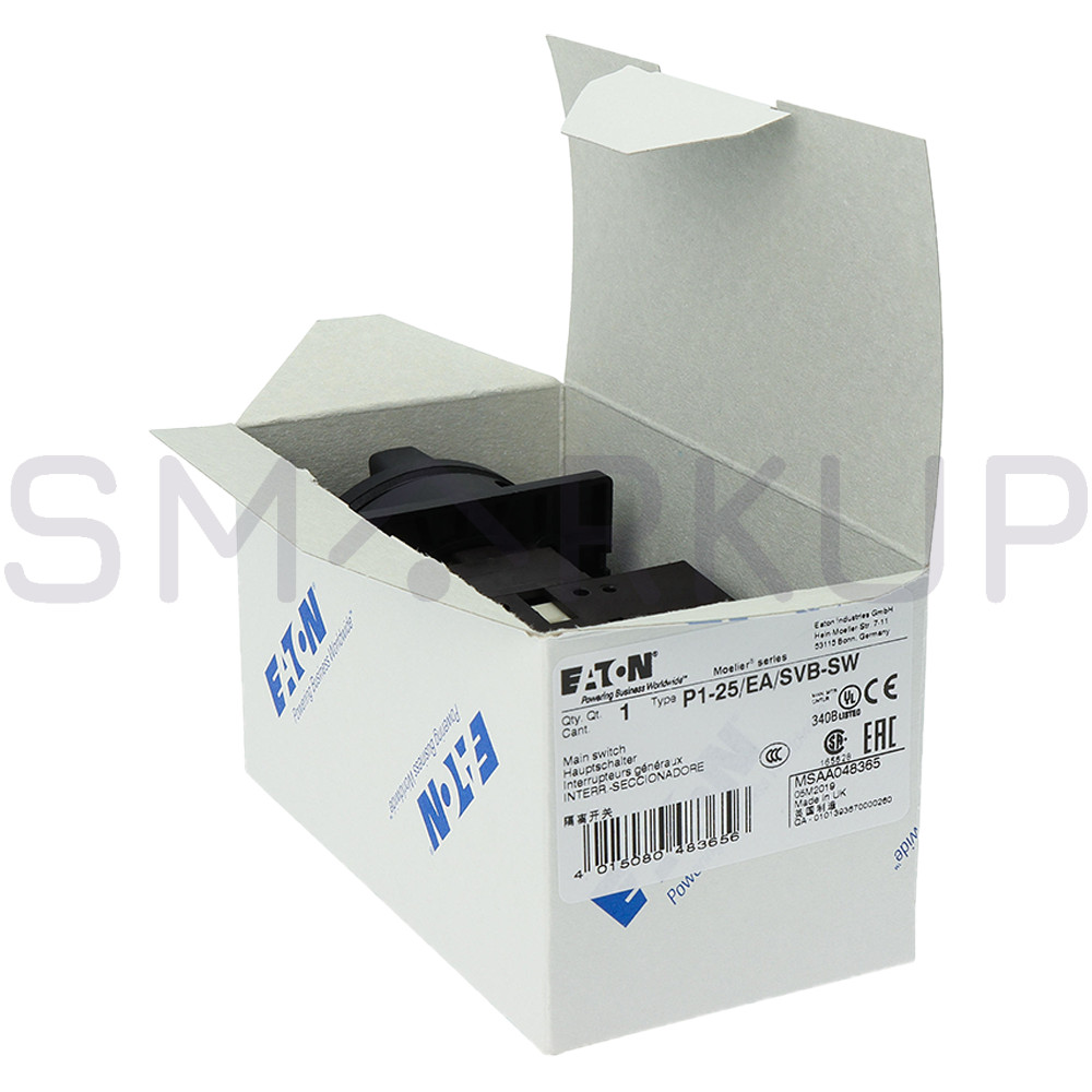 New In Box EATON MOELLER P1-25/EA/SVB-SW Isolating Switch