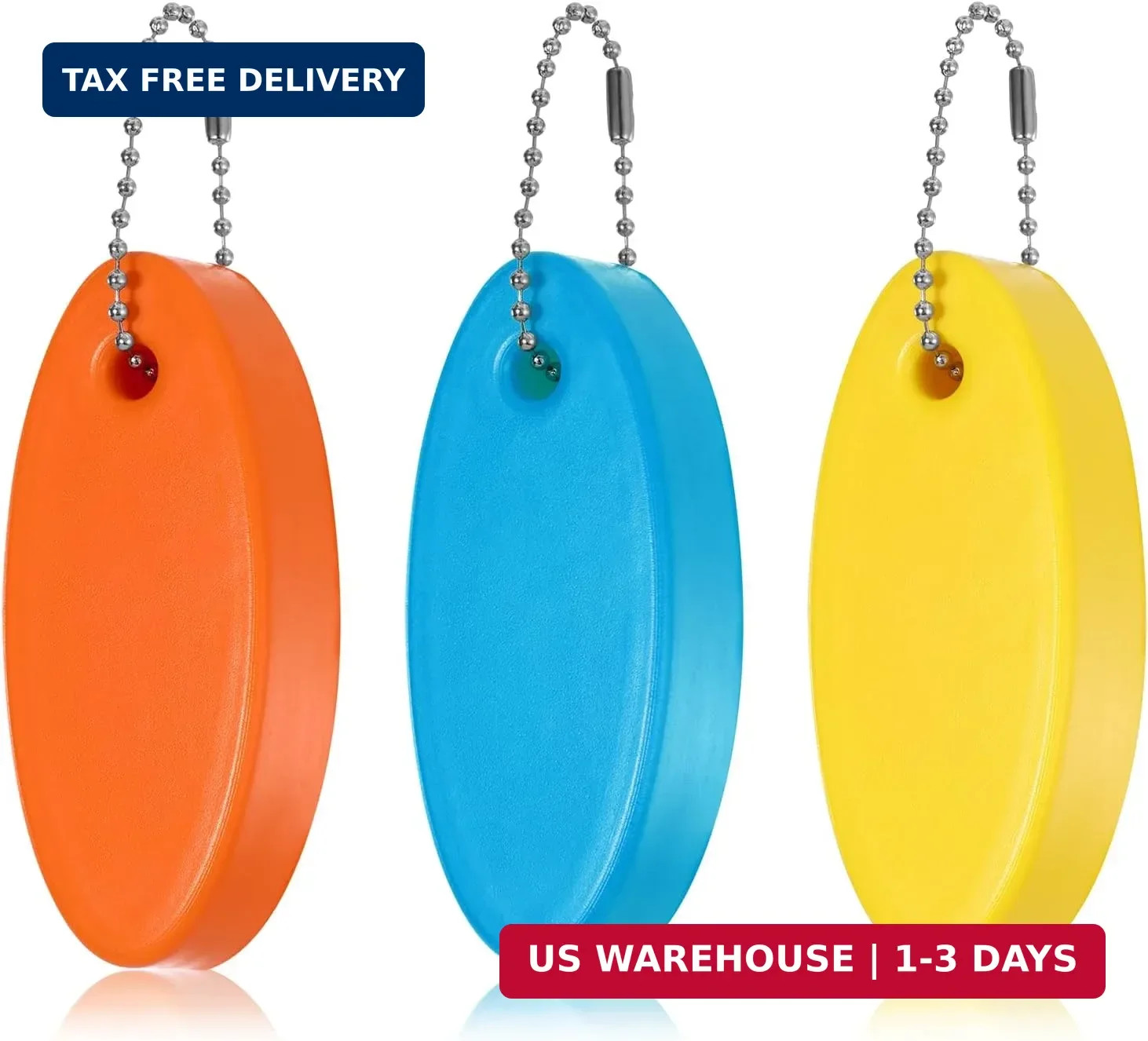Apausvcm 3 Pcs Foam Floating Keychain, Floating Boat Keychain Waterproof Surfboa