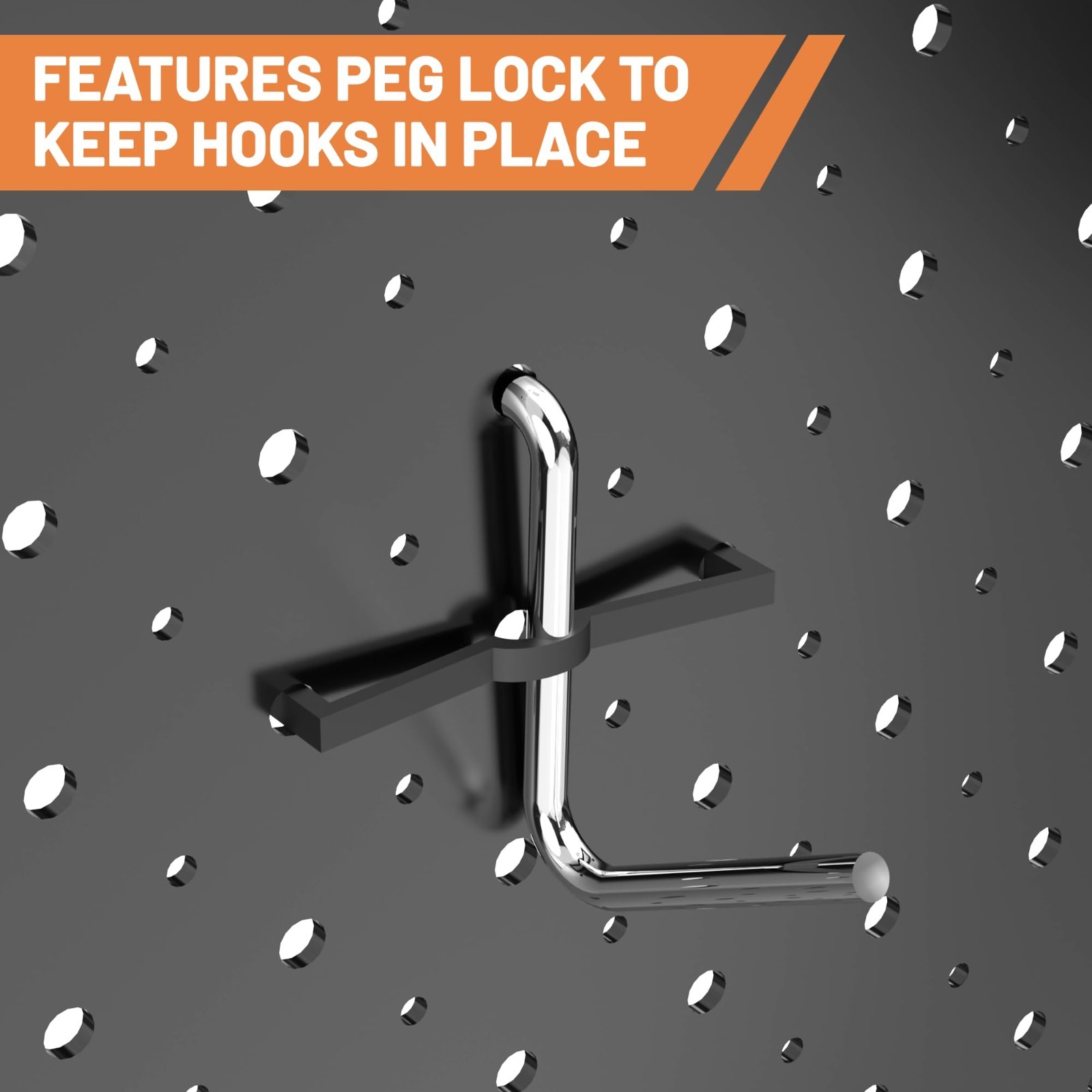 120-Piece Pegboard Hooks Set with Bins - Tool Organizer for Garage, Kitchen