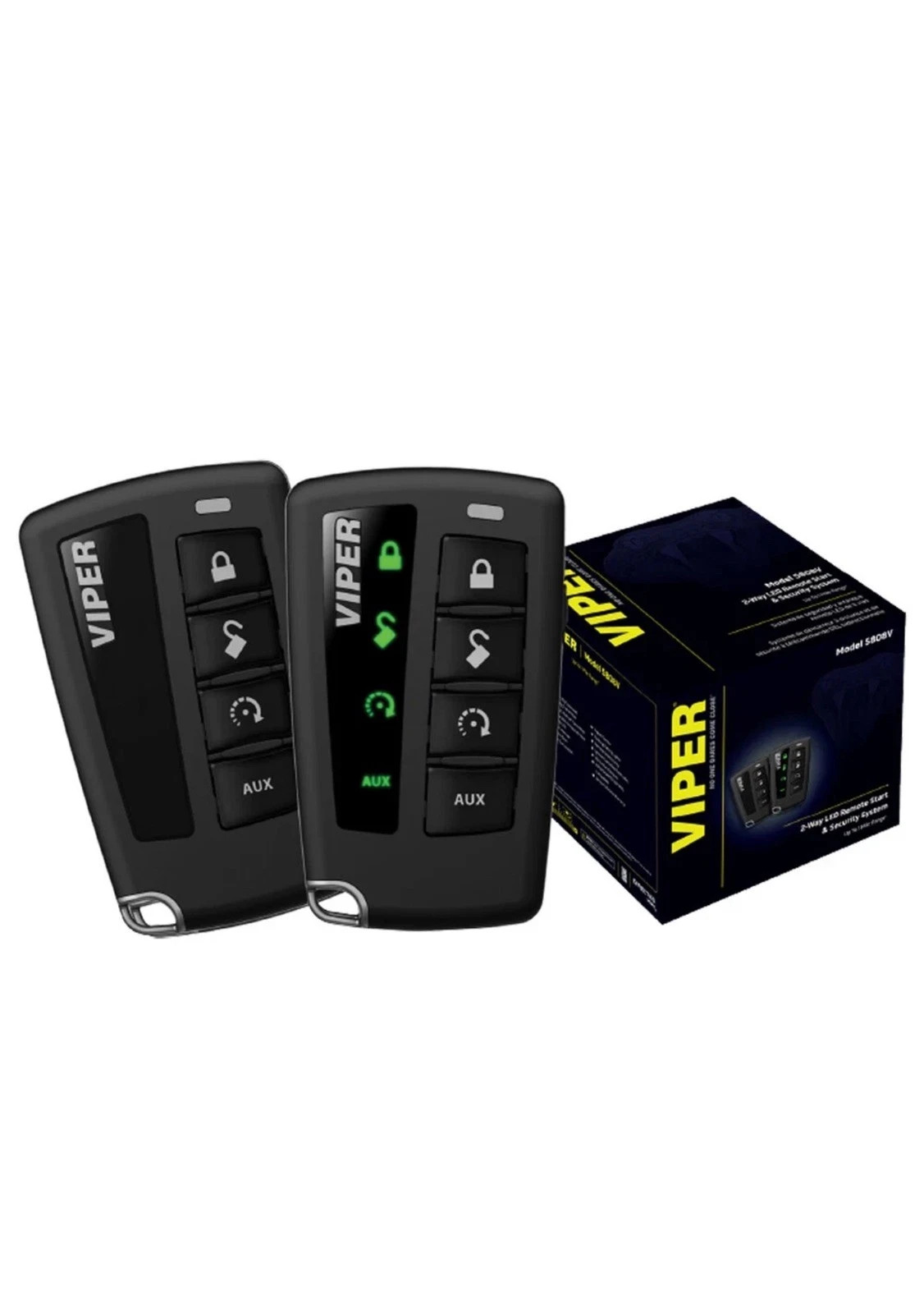 VIPER 5808V 2-Way LED Remote Start & Security System
