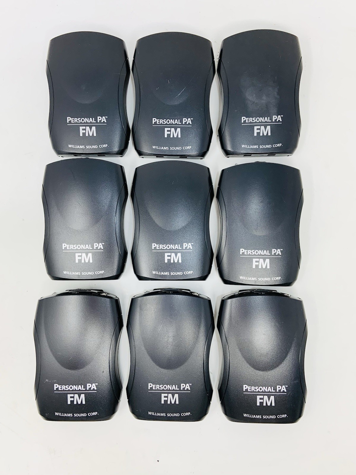 Lot of 9 - Williams Sound Receiver R35 NO Earpieces - USED - FREE SHIPPING
