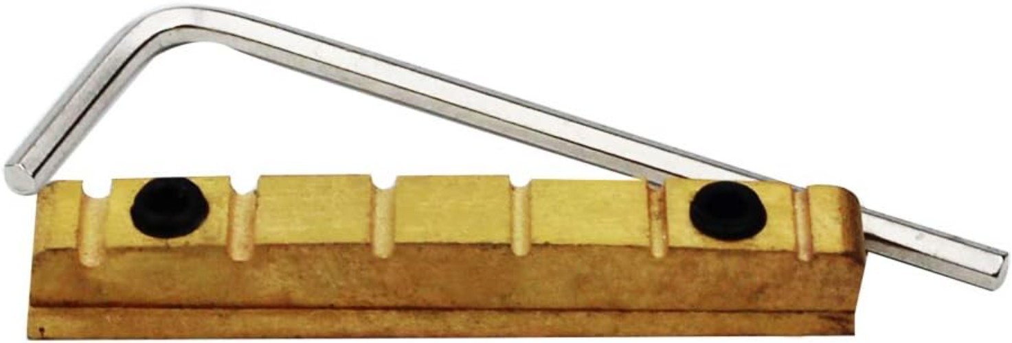 High-Quality 43mm Brass Guitar Nut, Compatible with 6-String Les Paul Models