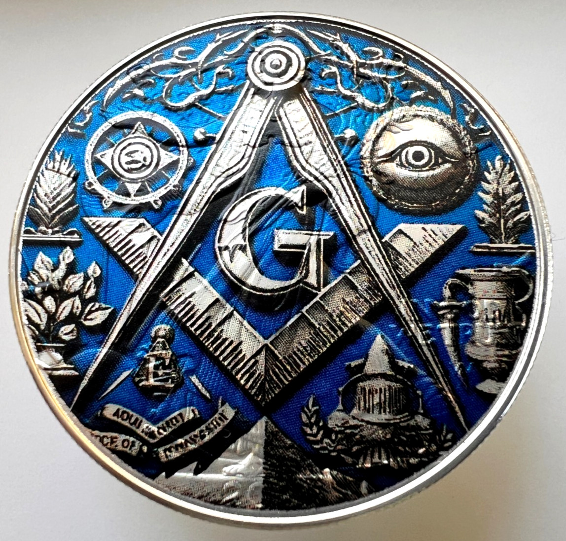 Freemasons - American Silver Eagle 1oz. .999 Silver Dollar Limited Edition Coin
