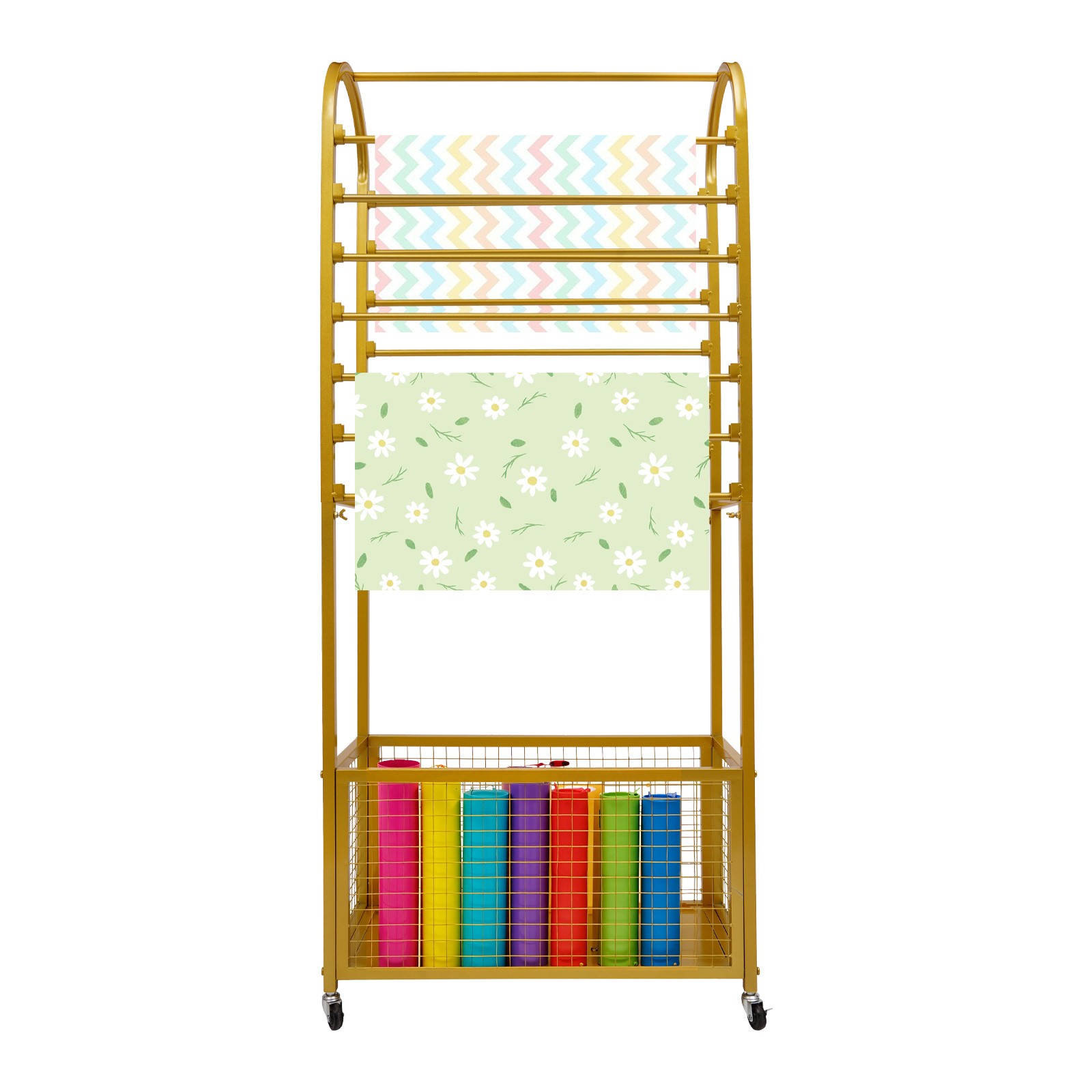Flower Wrapping Paper Storage Stand Holder Organizer Rack Ribbon Display Stand