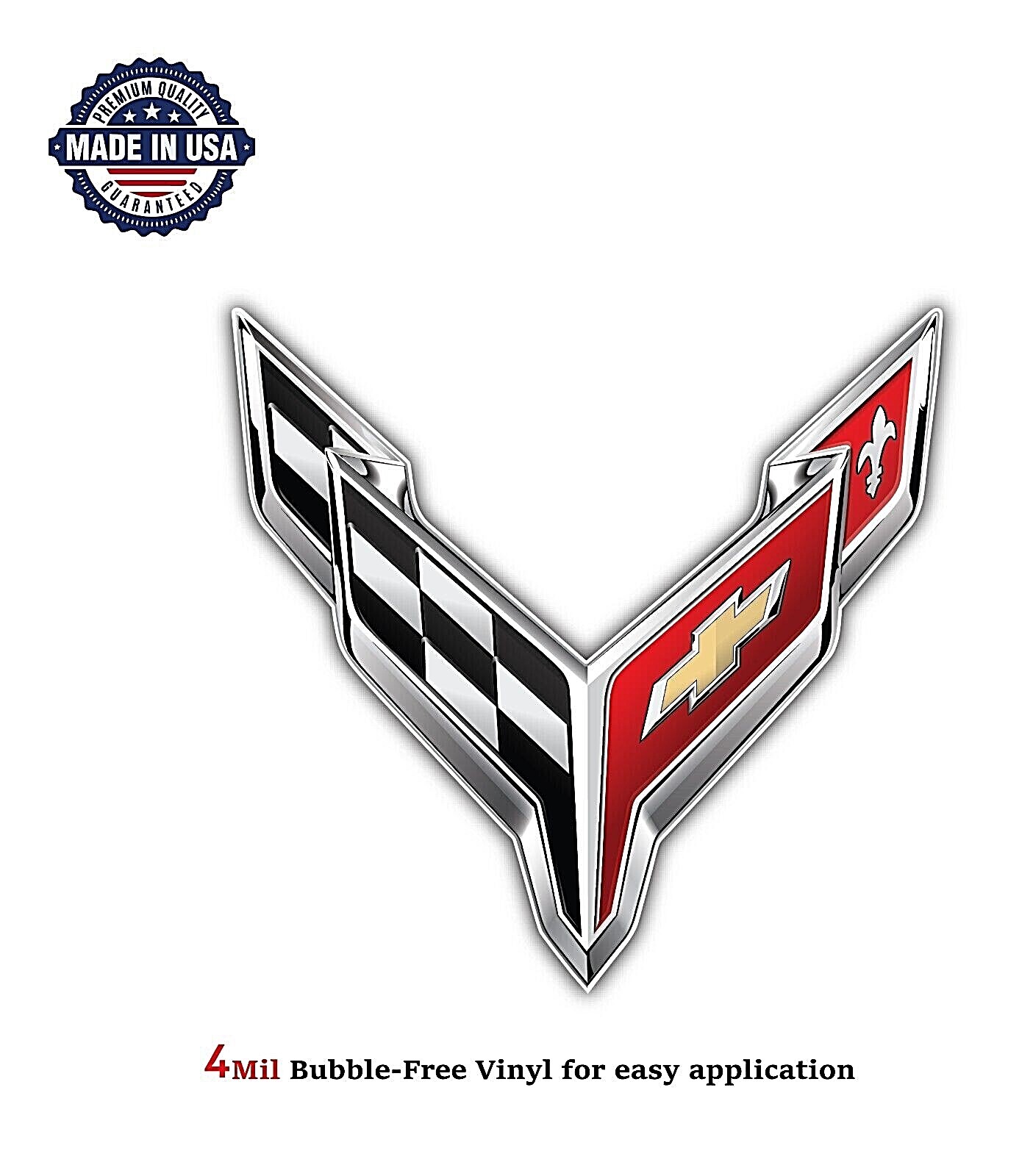 CHEVY CORVETTE VINYL DECAL STICKER CAR TRUCK BUMPER 4MIL BUBBLE FREE US MADE