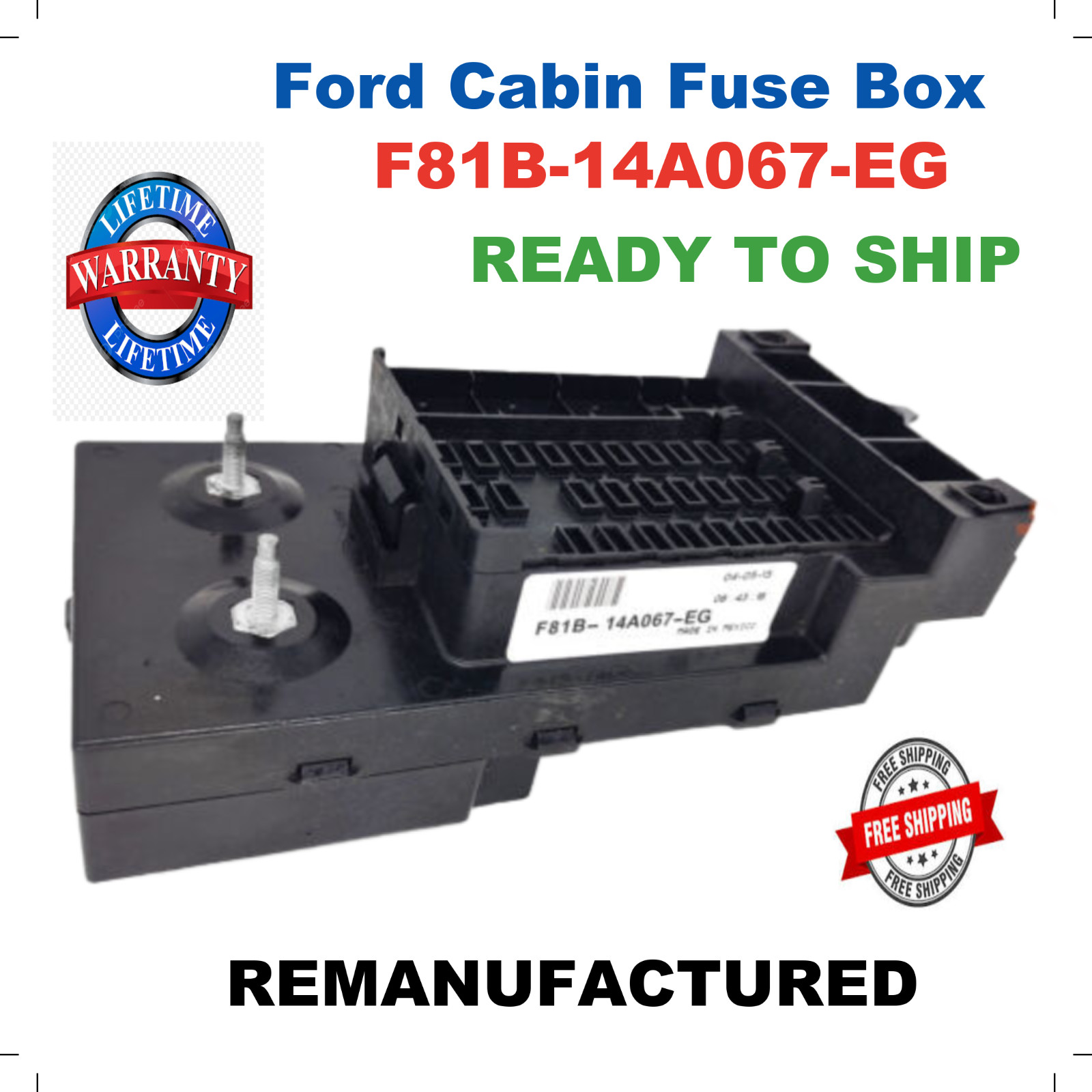 F81B-14A067-EG   ✔ REBUILT ✔  1997 1998 FORD F250 F350  Interior Cabin Fuse Box