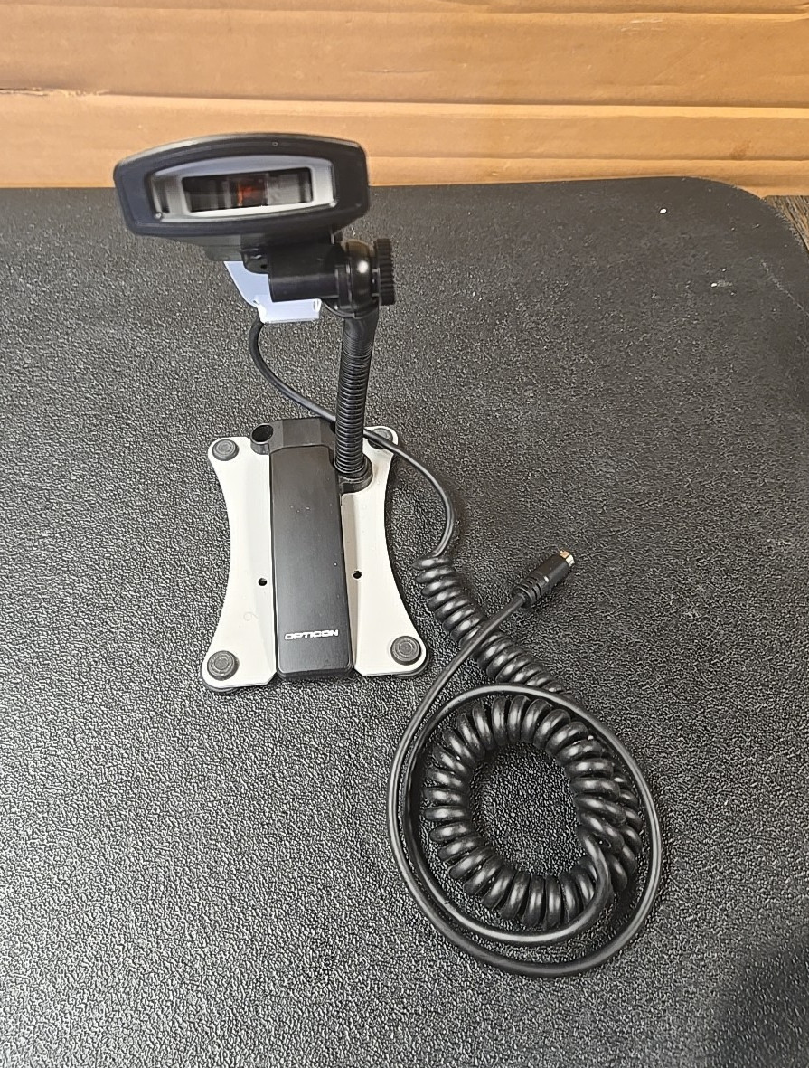 Opticon OPR 2001 Handheld Laser Scanner With Stand