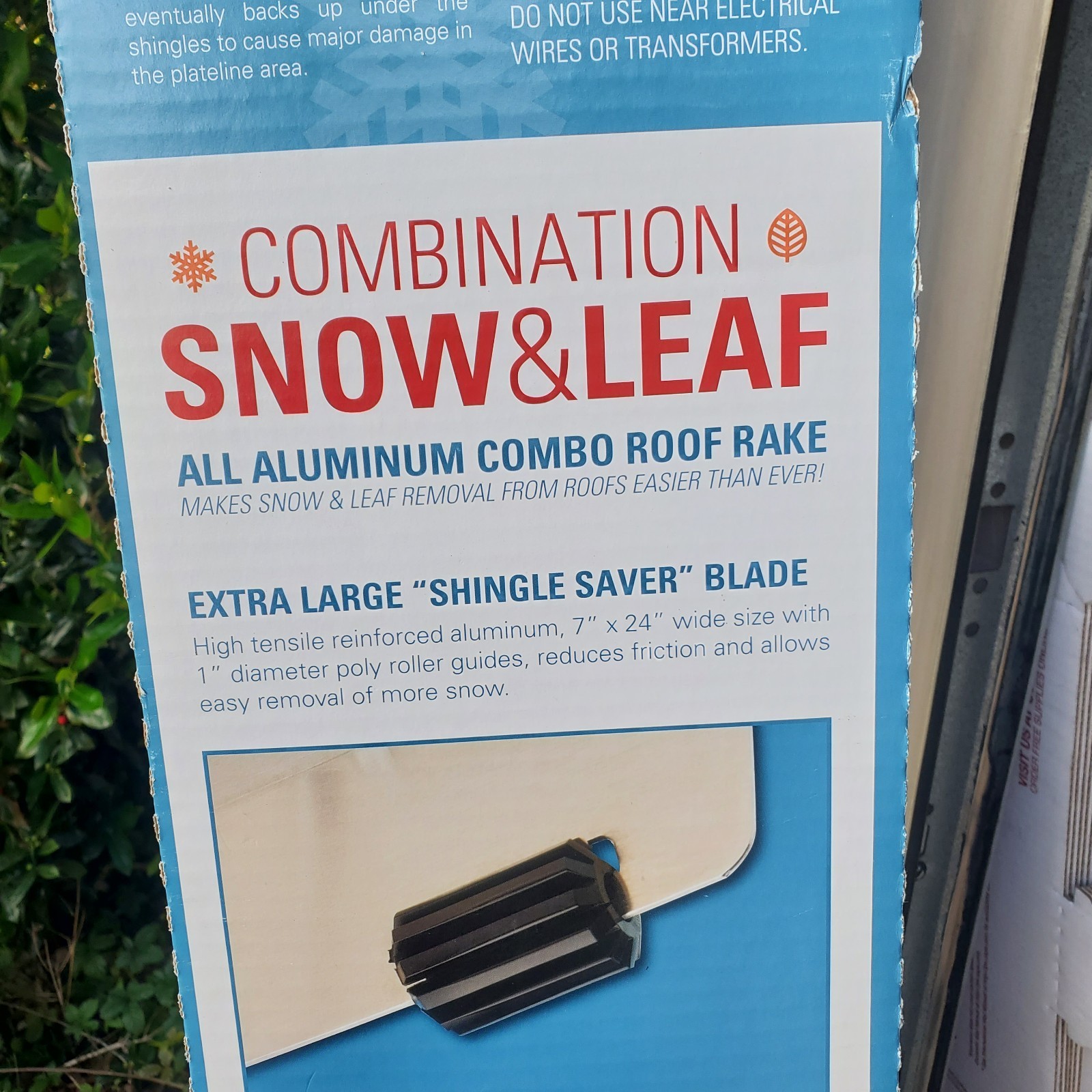 Snow & Leaf Aluminum Combo Roof Rake