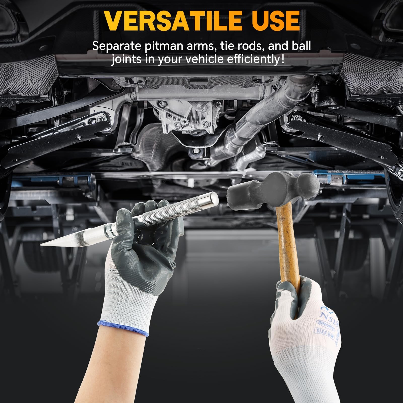weyleity Ball Joint Separator Set | 5PCS Pickle Fork Splitter Kit Tie Rod Too...