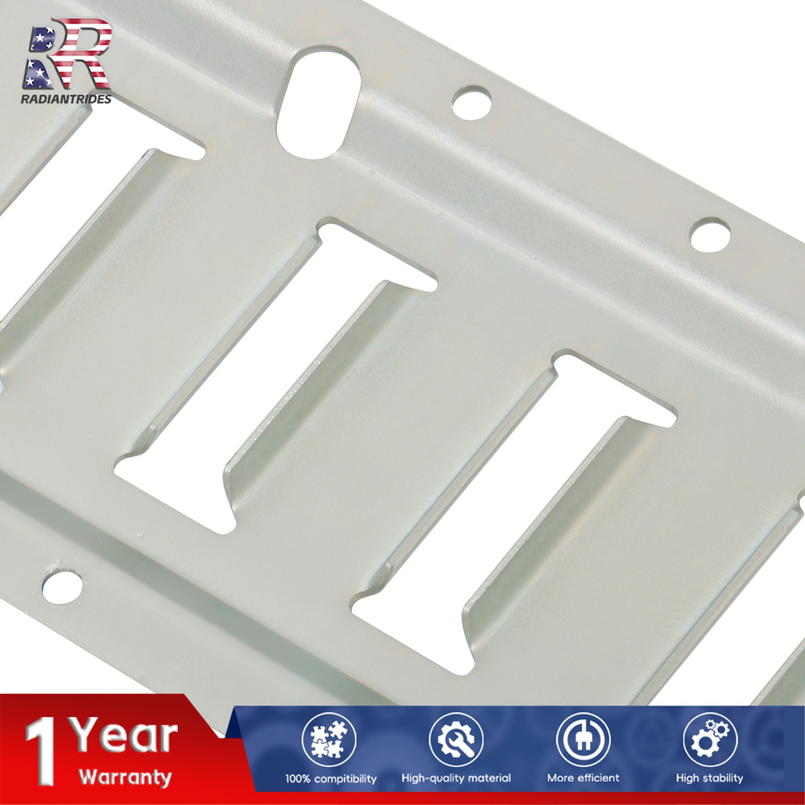 Horizontal Silver E Track Rails 4 Pack 4 Foot Fit For Enclosed Cargo Trailer