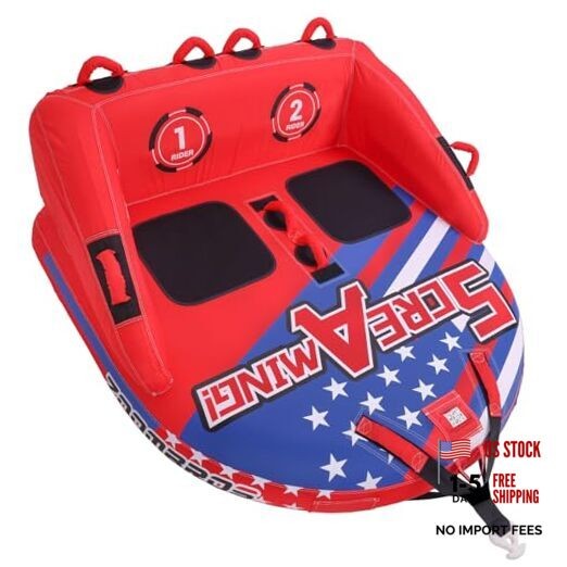 Towable Tubes for Boating 2-3 Extra Large 1-2 Persons / 2years warranty