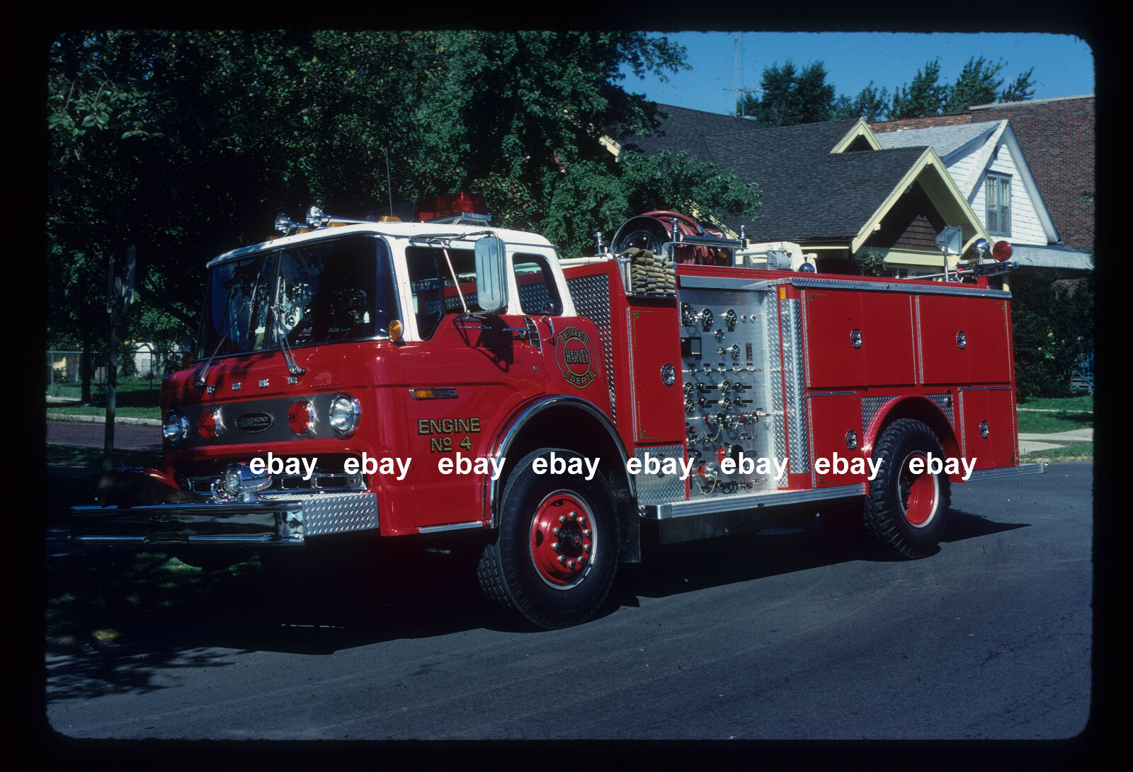 Harvey IL E4 1979 Ford C Emergency One pumper Fire Apparatus slide