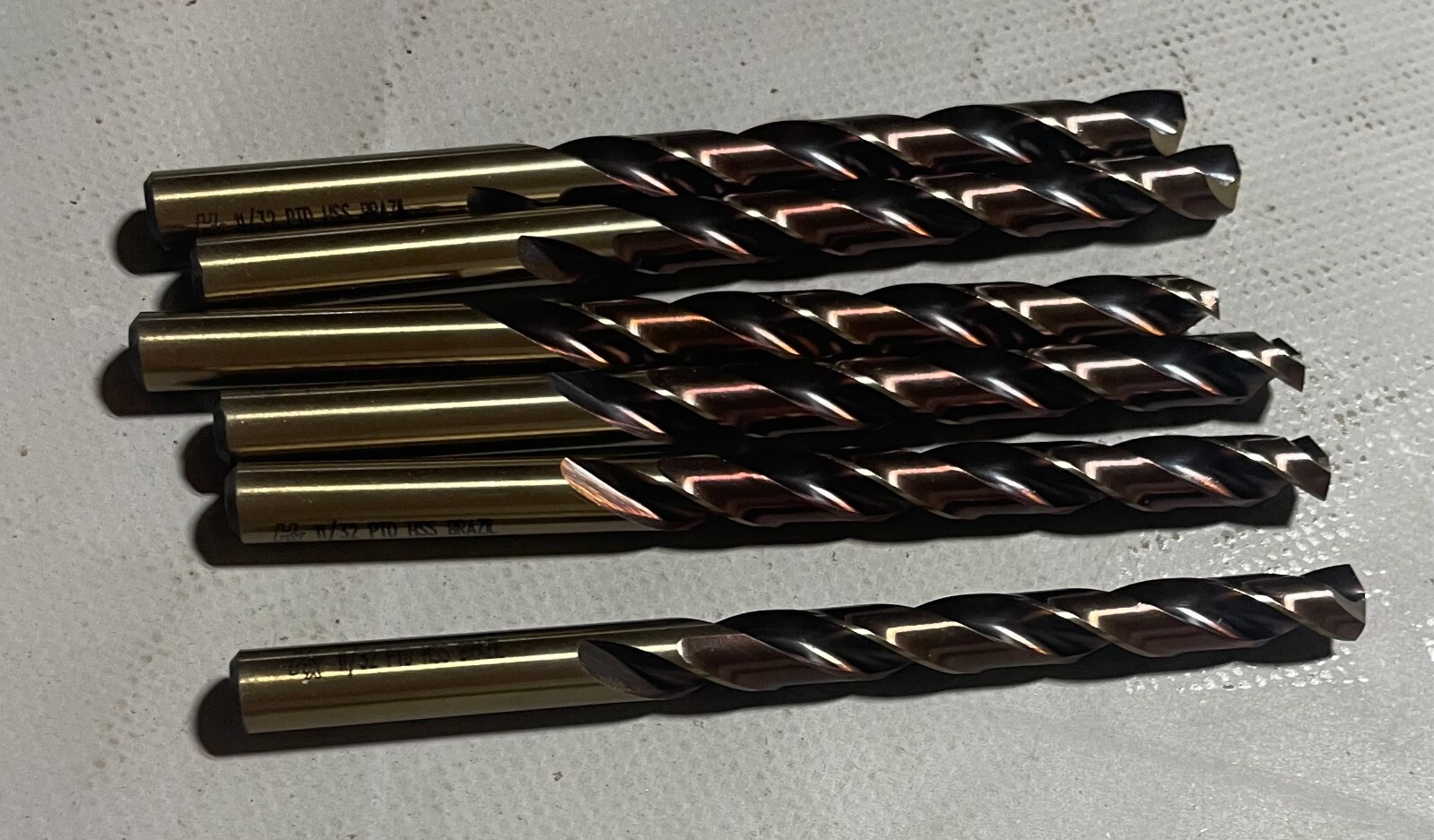 Precision Twist Drill 022022 11/32" dia 4-3/4" OAL HSS Jobber Length - Qty. 6