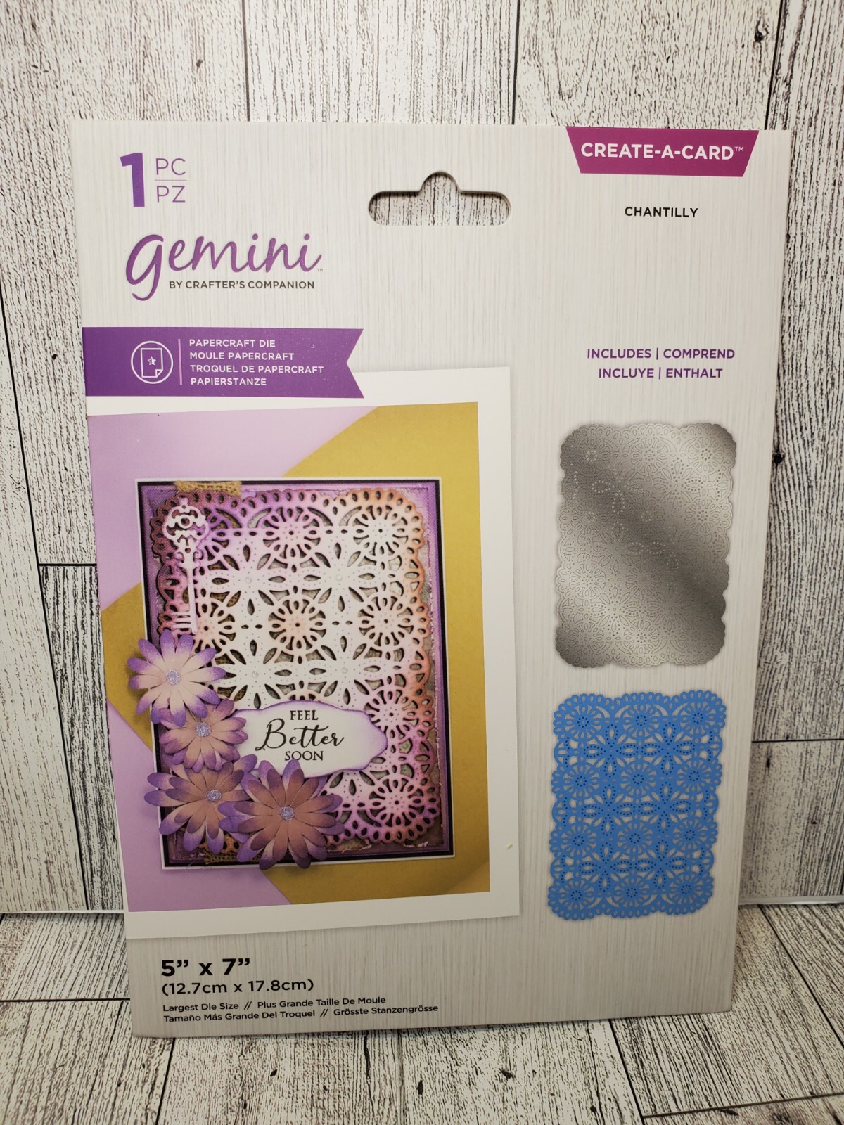 CC3 Crafter's Companion Chantilly Lace Intricate Background Create A Card die