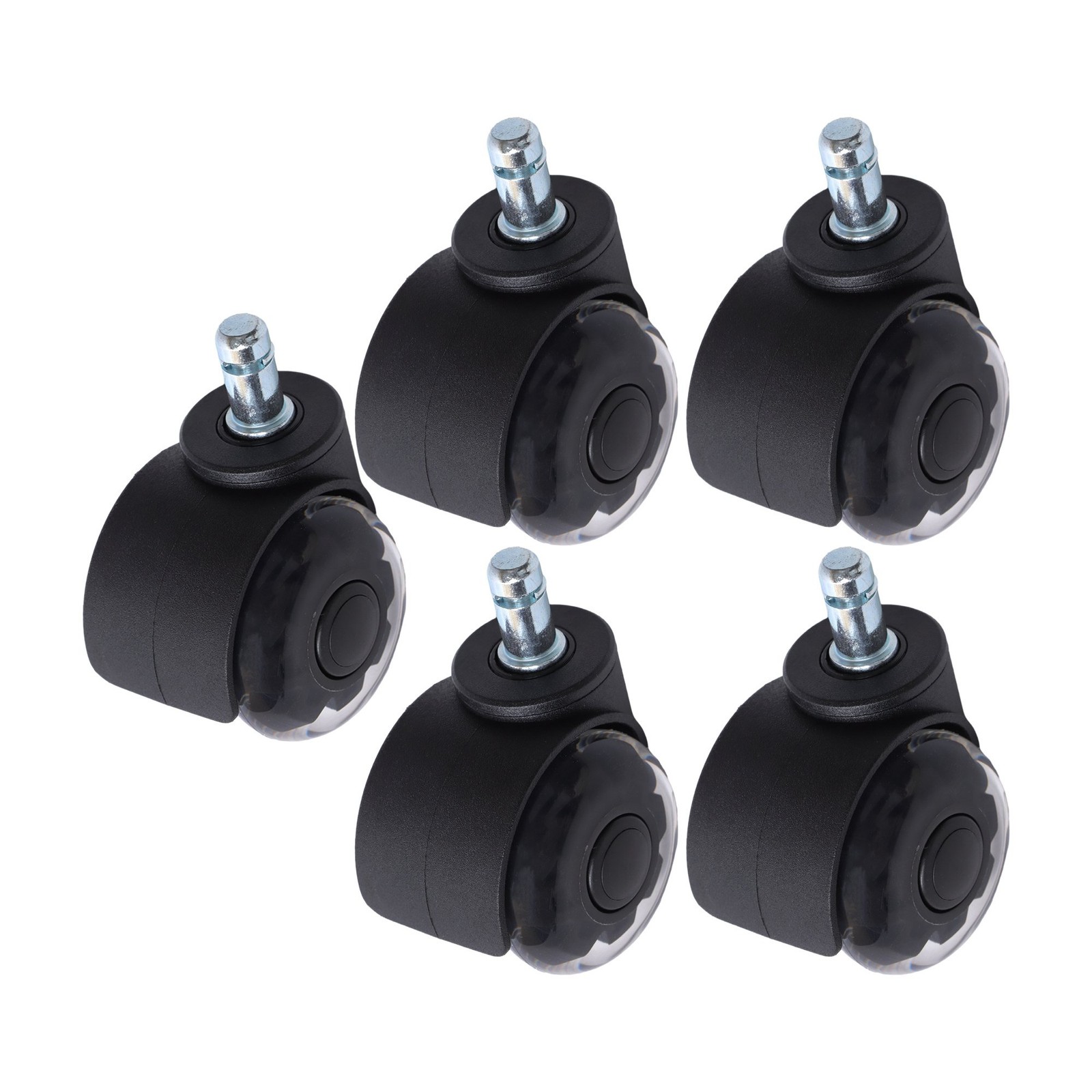5 Pack 2 Inch Universal 360 Degree Heavy Duty Office Chair Caster Wheels