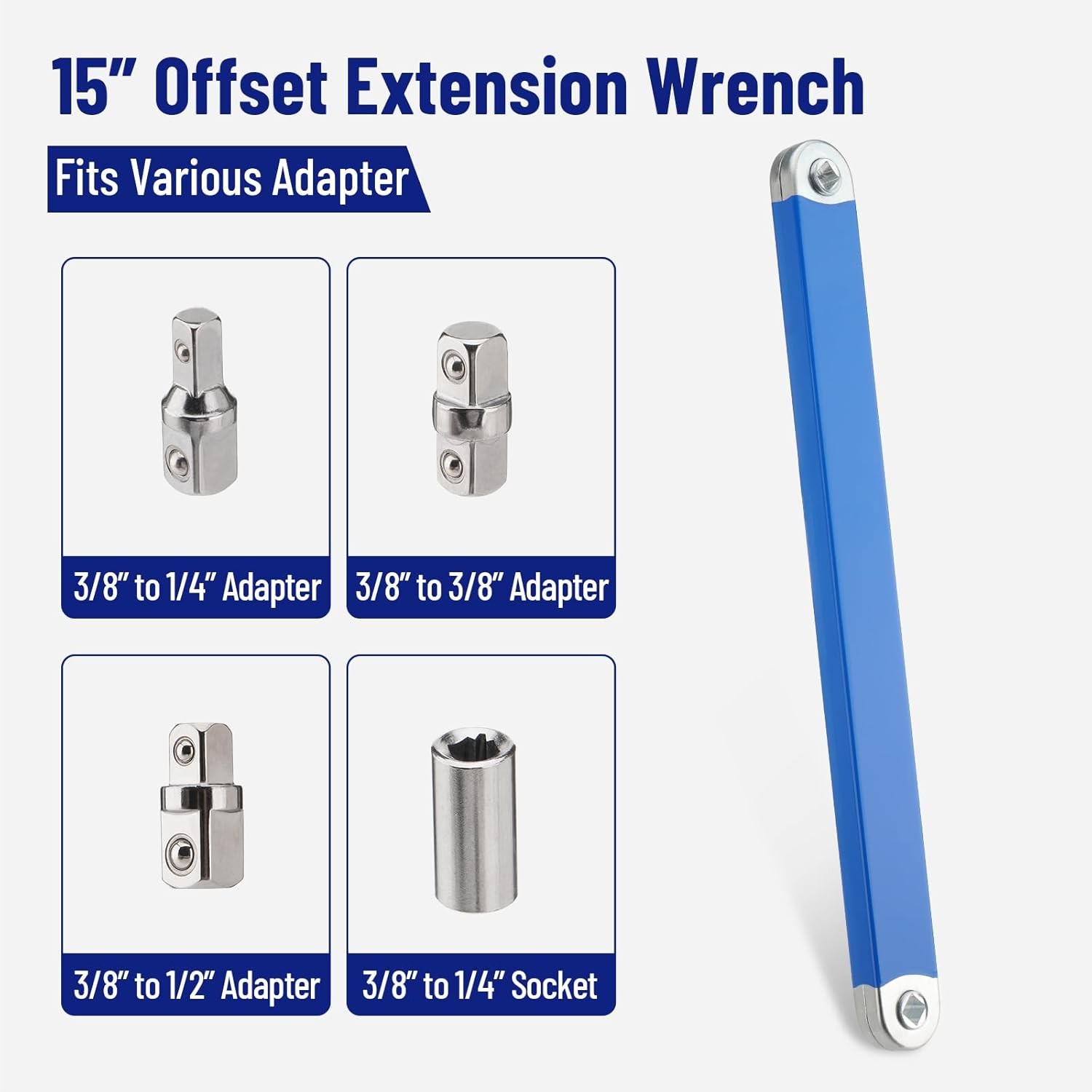 Wrench Extender Extension Tool Bar 1/2" Torque Adaptor Wrench Extender Adaptor