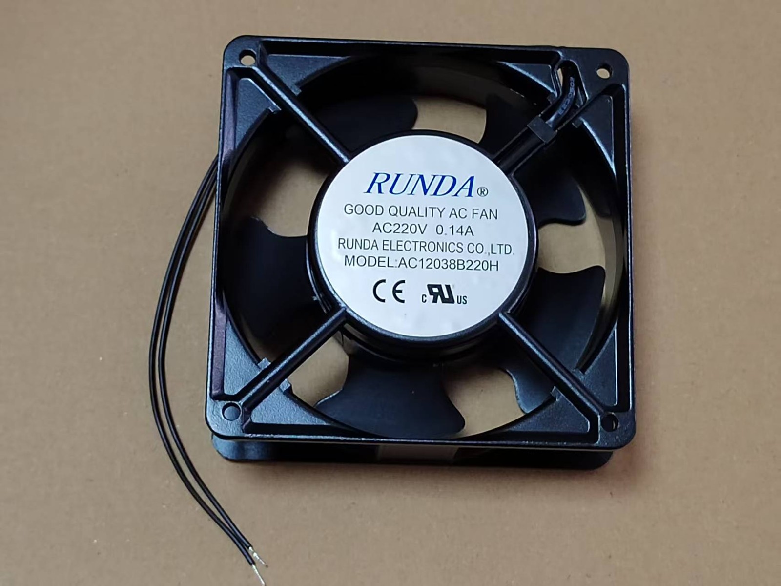 New RUNDA  AC12038B220H 220V 0.14A 12CM Pure Copper Motor Ball AC Fan