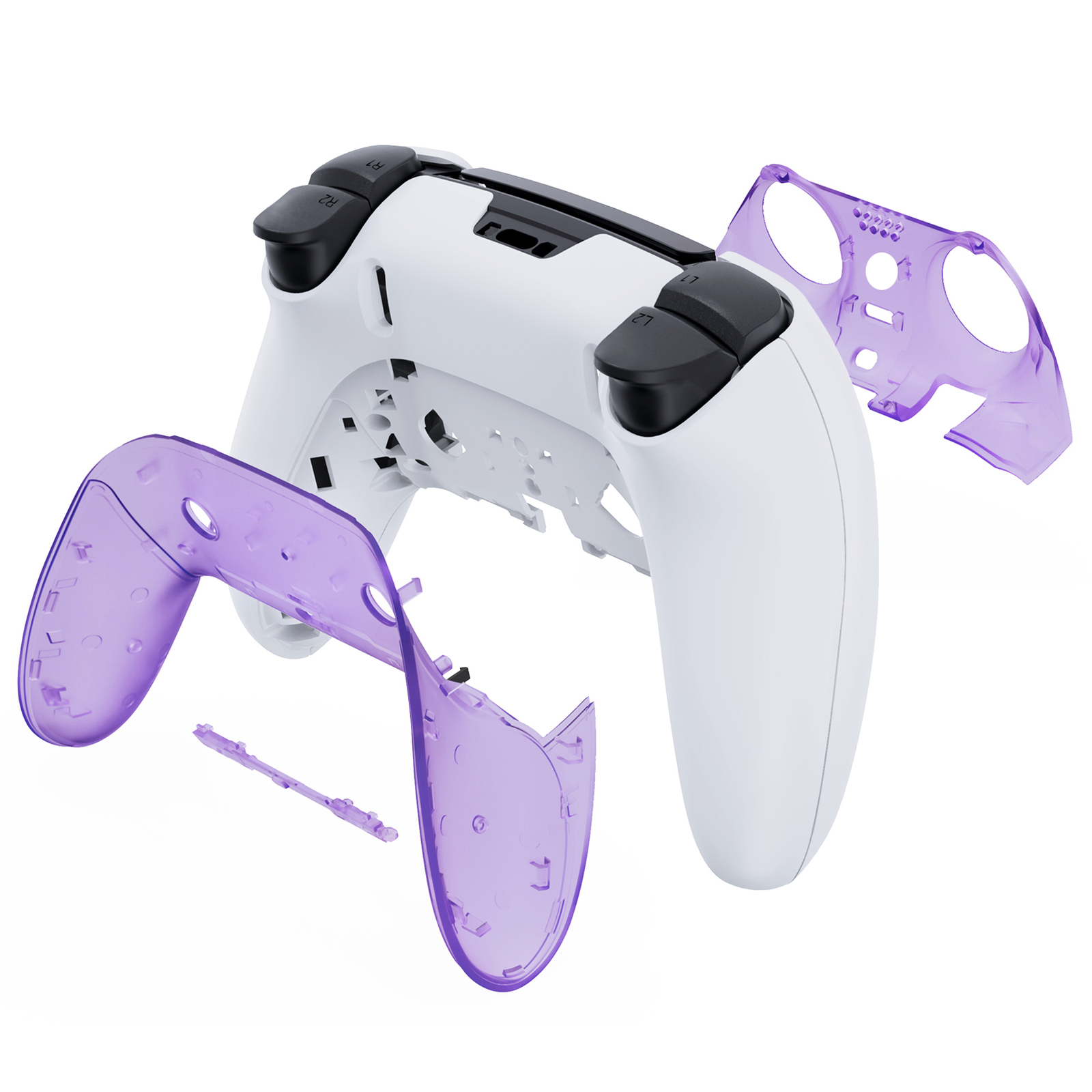 Replacement Custom Decorative Trim Front Back Clip Shell for PS5 Edge Controller