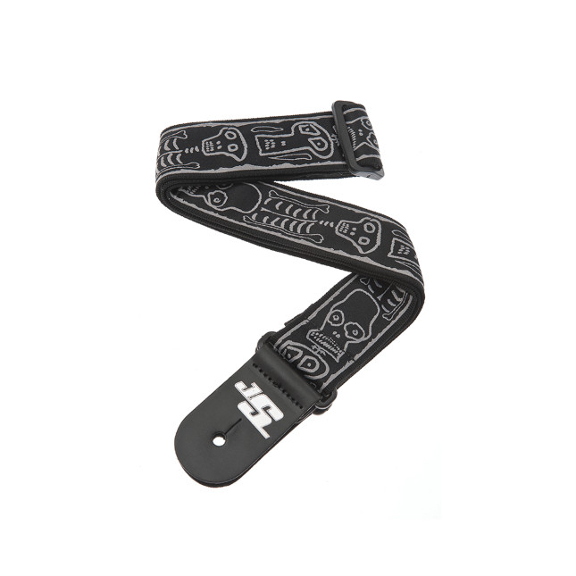 D'Addario Joe Satriani Guitar Strap - Skull n' Bones