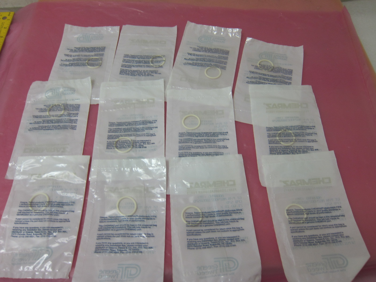 12 CHEMRAZ AQUAPRO O-RING M024002160SD570 21.60 x 240 .850 x .094 402813