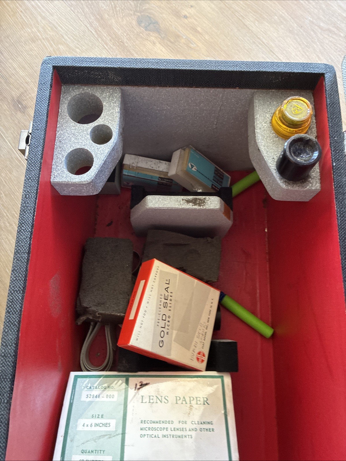 American Optical Spencer Microscope With Case From Estate