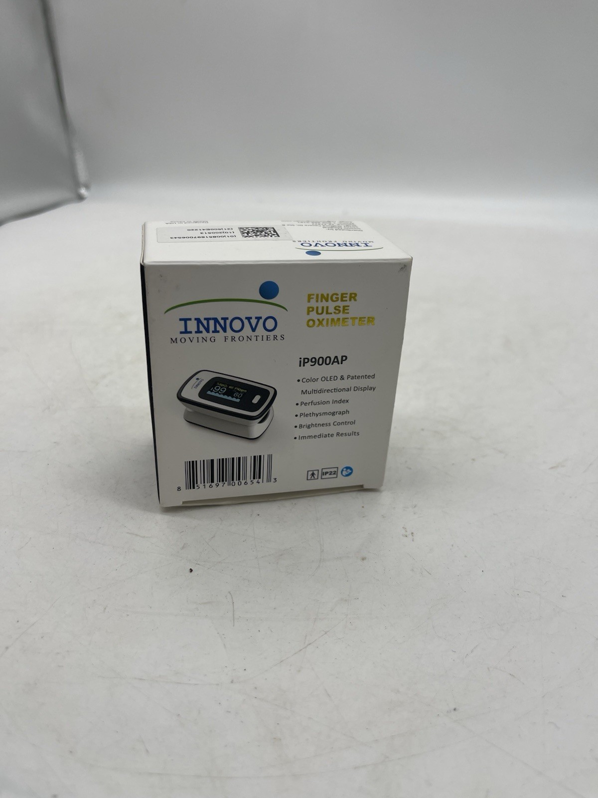 Innovo IP900AP Finger Pulse Oximeter OLED Display Perfusion Index Plethysmograph