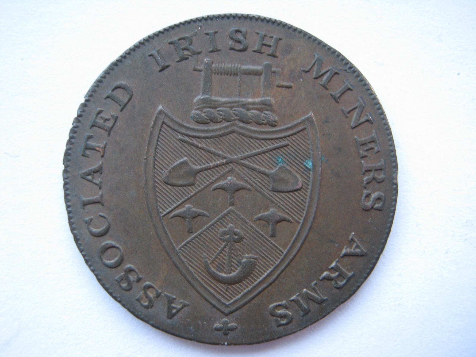Ireland Wicklow undated Cronebane Halfpenny token EF D&H39a